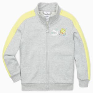Chamarra PUMA x BOB ESPONJA T7 para niños, Light Gray Heather